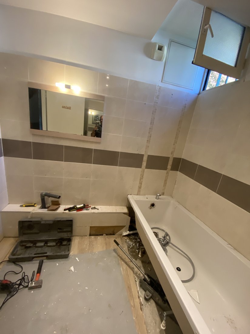 Rénovation salle de bain : Plomberie, faïence, sols