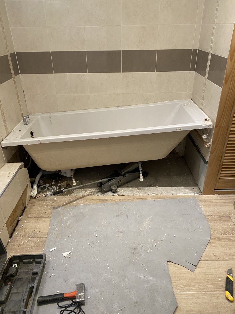 Salle de bain pendant travaux 1